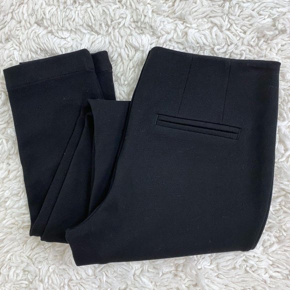 Rebecca Taylor Audrey Black Stretch Ankle Pant - Picture 2 of 12